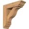 Ekena Millwork Funston Traditional Smooth Bracket w/ Offset Brace, Western Red Cedar, 5 1/2"W x 18"D x 18"H BKT0604X18X18FST01SWR - alternate 1